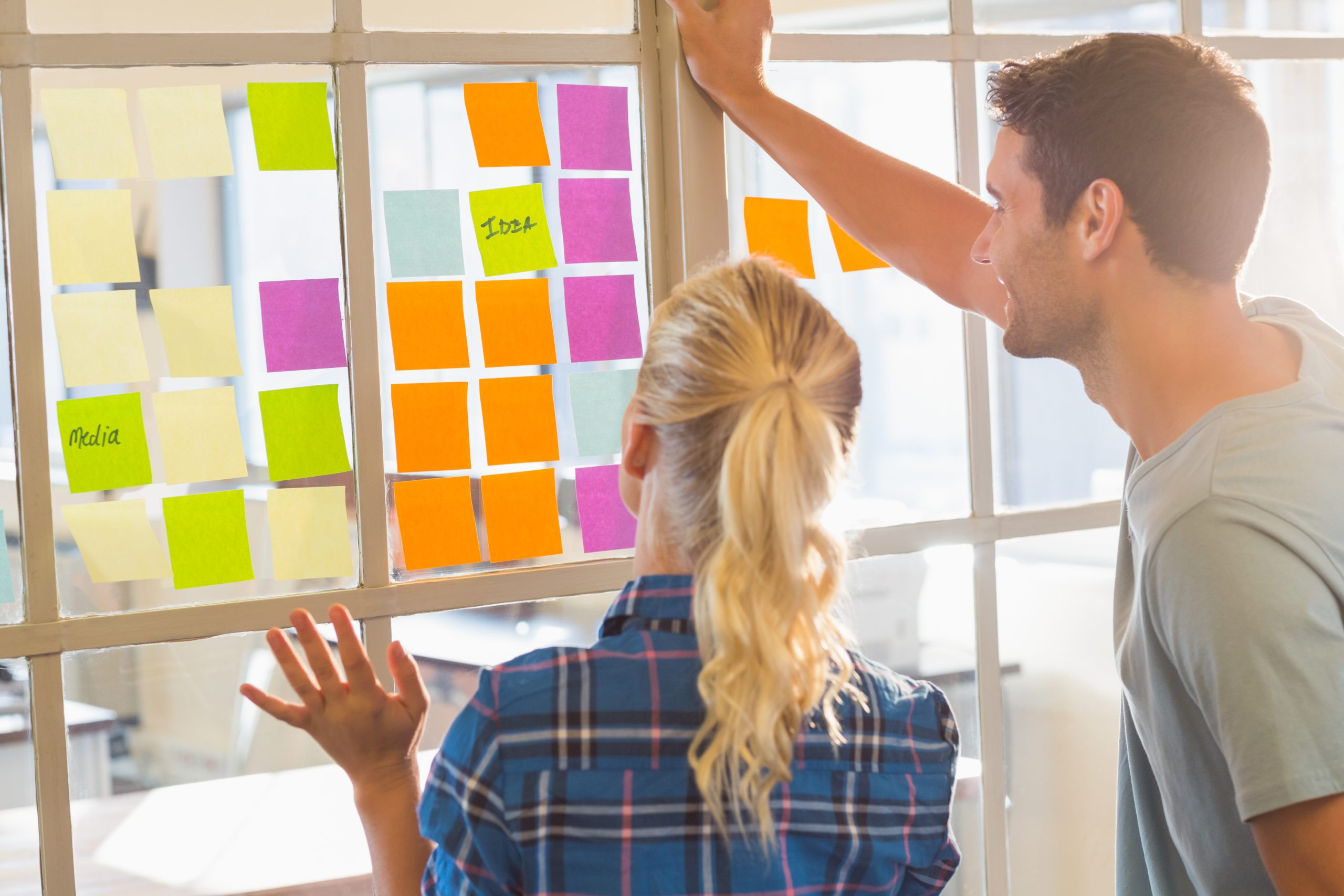 Young creative business people at office